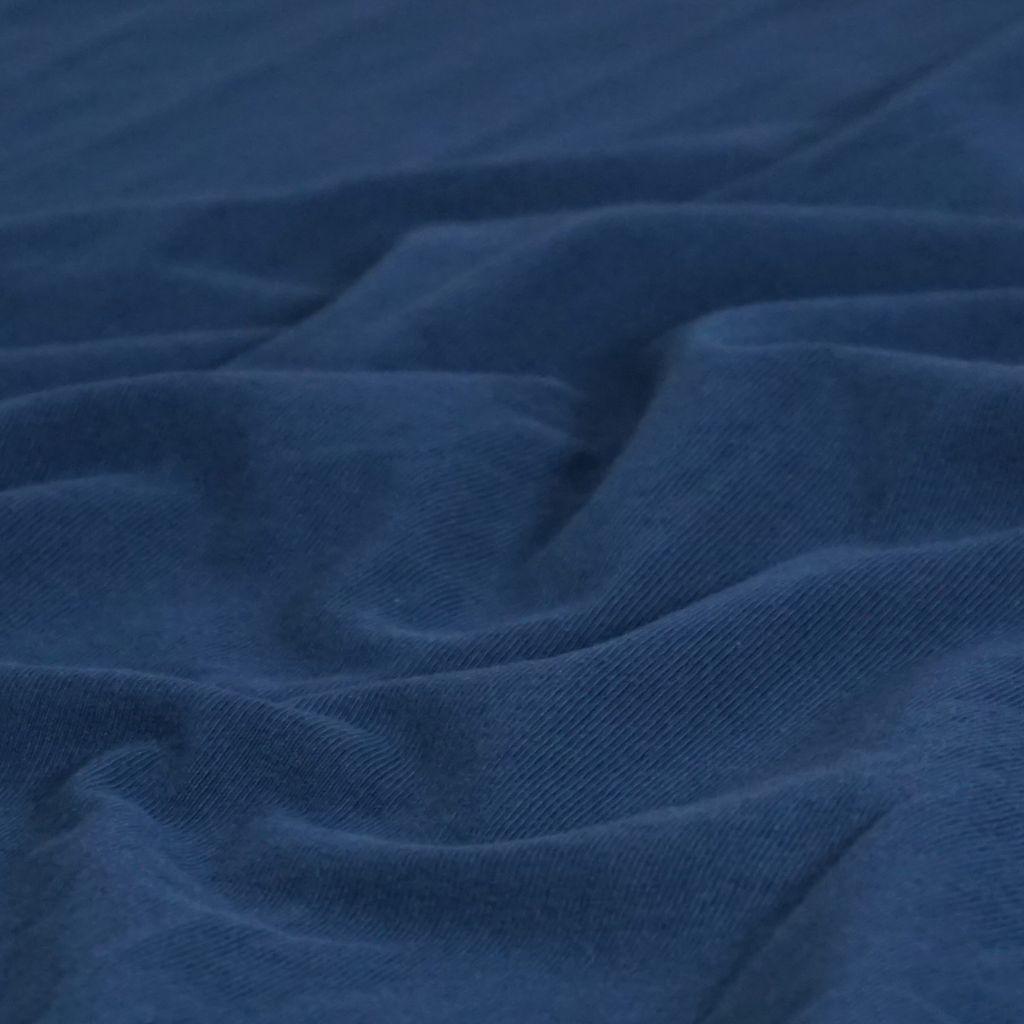 Heavy Jersey 100% Baumwolle jeansblau